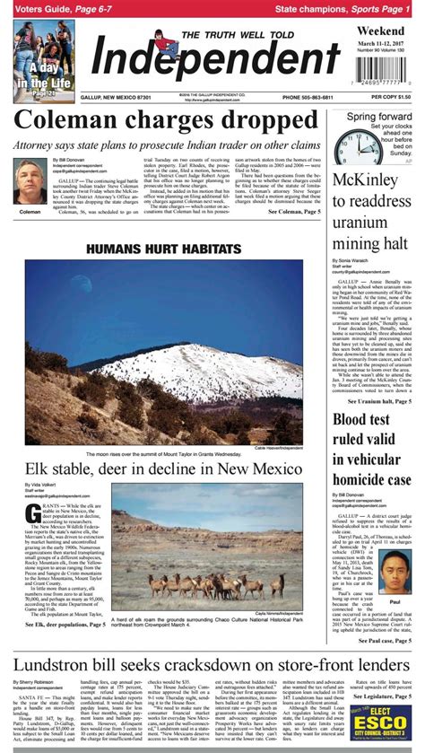 gallup independent newspaper gallup nm-today